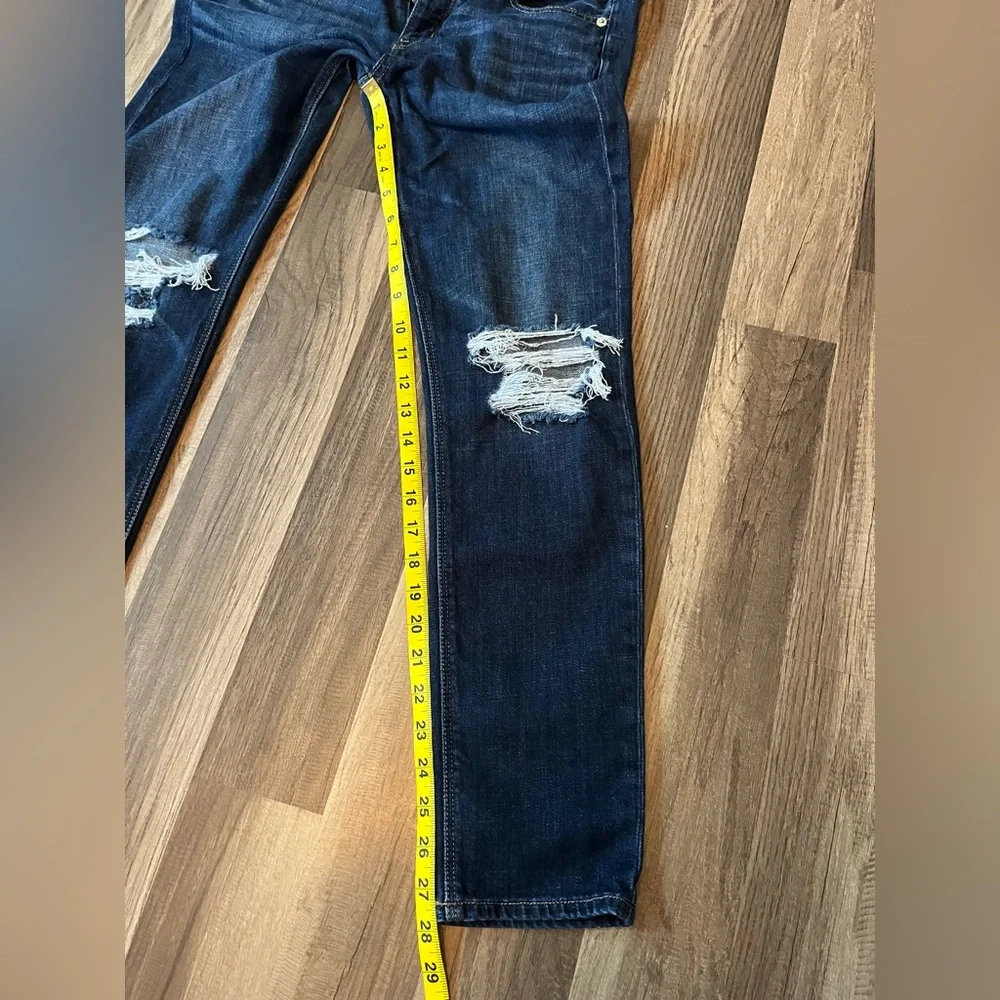 American Eagle Outfitters Tomgirl Distressed Button Fly Jeans SZ 0 - Picture 9 of 11